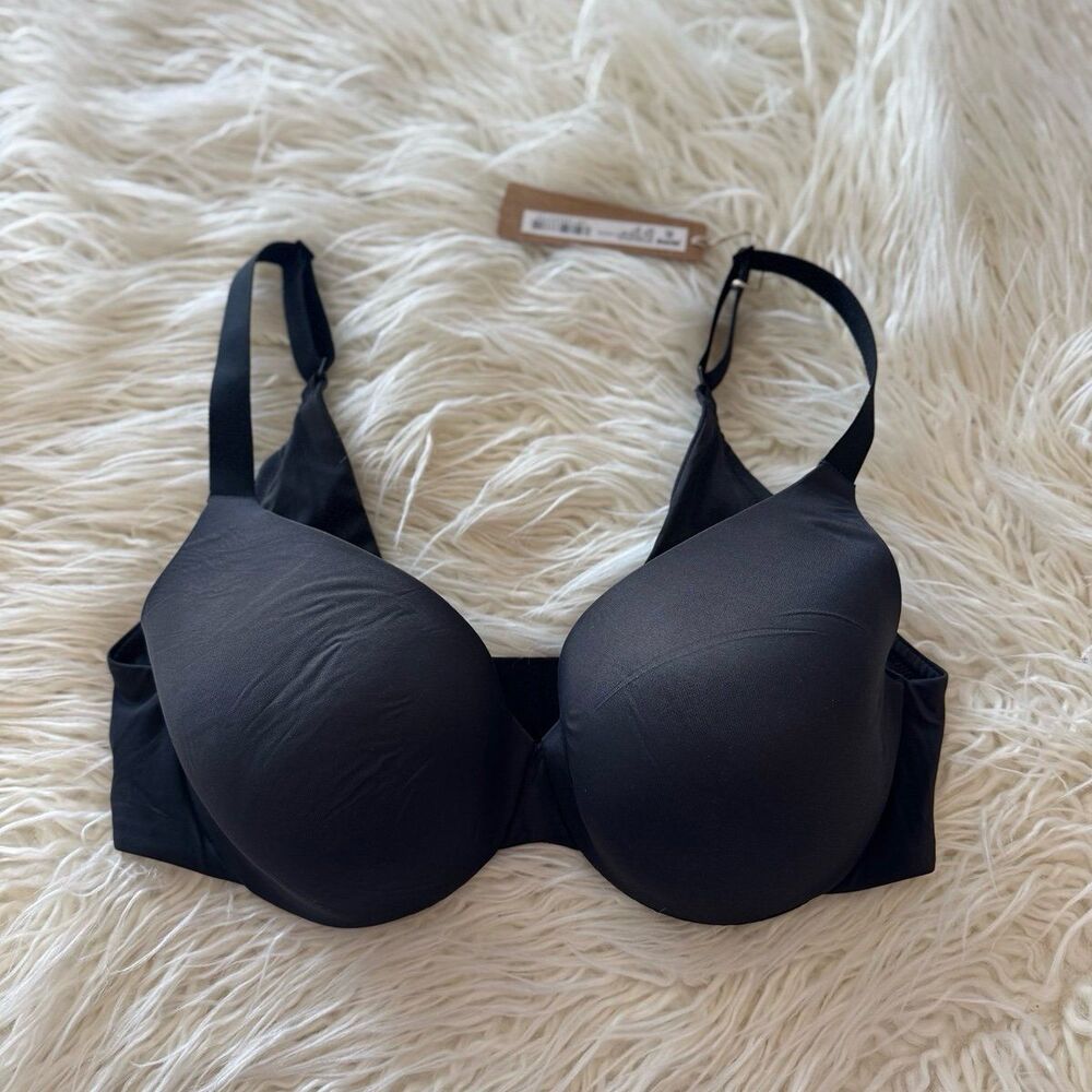 Skims Smoothing Intimates Full Coverage Lightly Lined Bra Onyx Size 34D